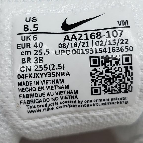 Nike WMNS Air Max Axis White Barely Rose Running Shoes - Picture 8 of 8